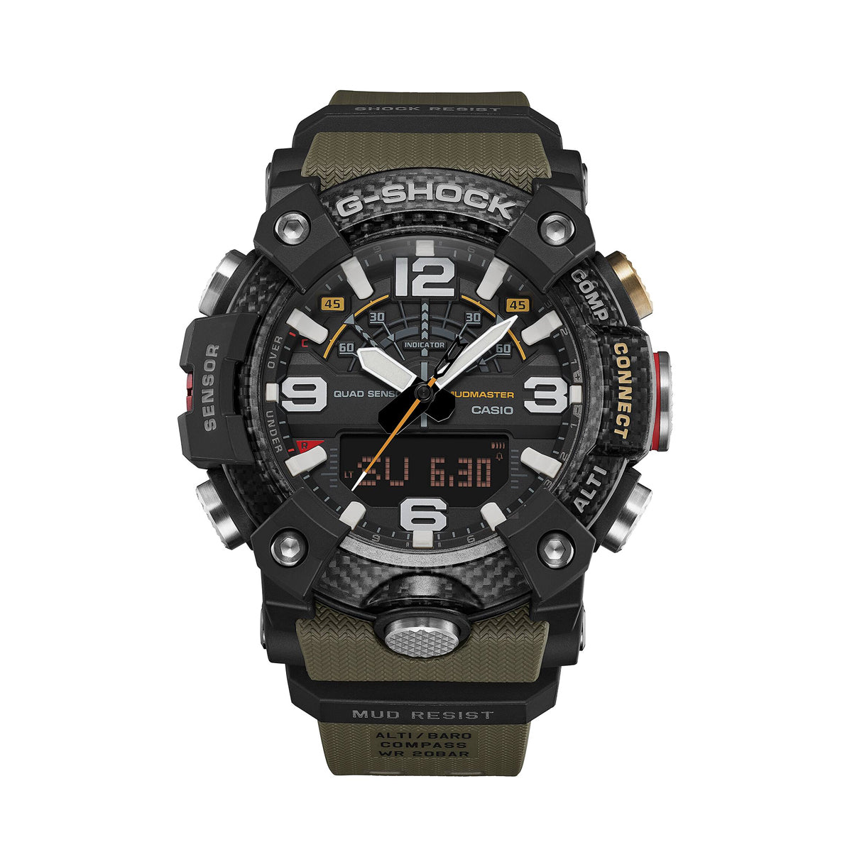 CASIO G-SHOCK MUDMASTER - QUAD SENSOR GG-B100X-1A3ER Multifunction Armbanduhr 51 mm