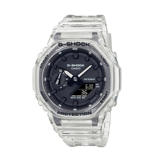 CASIO G-SHOCK OAK Collection - SKELETON SERIE GA-2100SKE-7AER Multifunction Armbanduhr 45.5 mm
