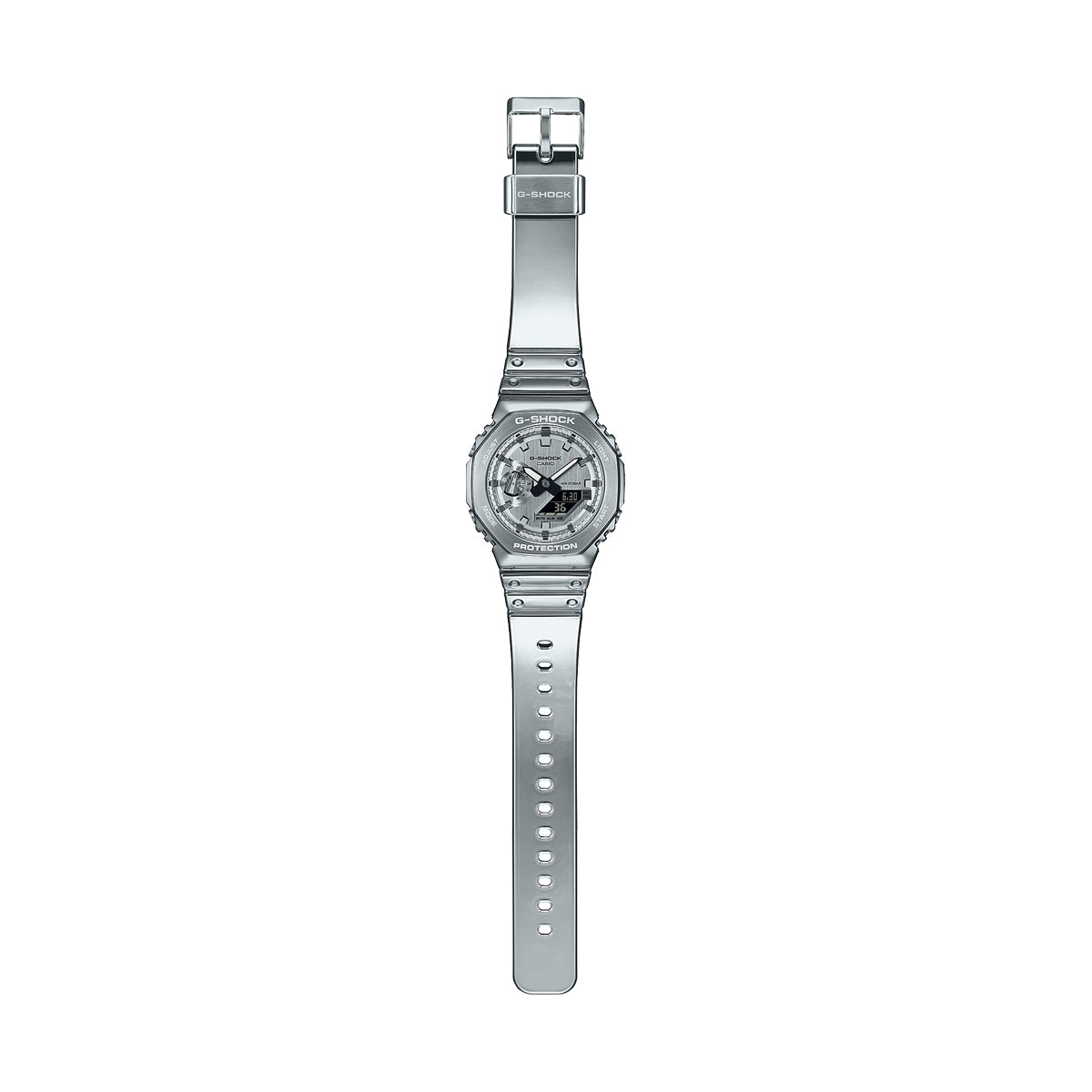 CASIO G-SHOCK OAK - FINE METALLIC SERIES - SILVER GM-2100YM-8AER Multifunction Armbanduhr 44.5 mm Silber