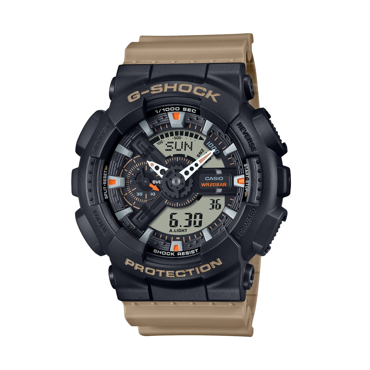 CASIO G-SHOCK OVERSIZED - TWO TONE UTILITY COLOURS GA-110TU-1A5ER Multifunction Armbanduhr 51 mm ansicht-3