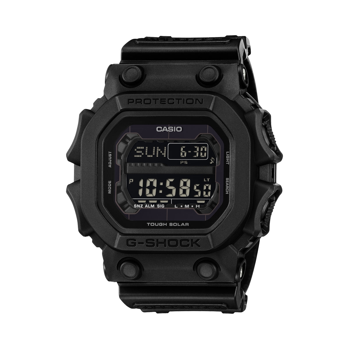 CASIO G-SHOCK THE KING XL - ALL BLACK - WHITE BACKLIGHT GX-56UBB-1ER Multifunction Armbanduhr 53.5 mm Schwarz ansicht-2