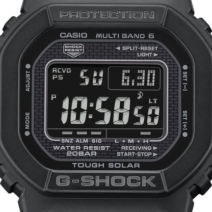 CASIO G-SHOCK THE NEW ORIGIN Multiband 6 - TOUGH SOLAR - FULL BLACK GW-5000HS-1ER Multifunction Armbanduhr 43 mm Schwarz ansicht-2