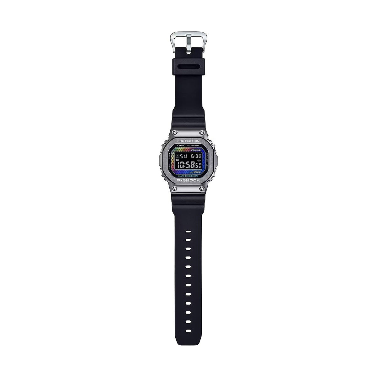 CASIO G-SHOCK THE ORIGIN METAL COVERED - RAINBOW BRICK WALL SERIE GM-5600RW-1ER Multifunction Armbanduhr 43 mm Rot