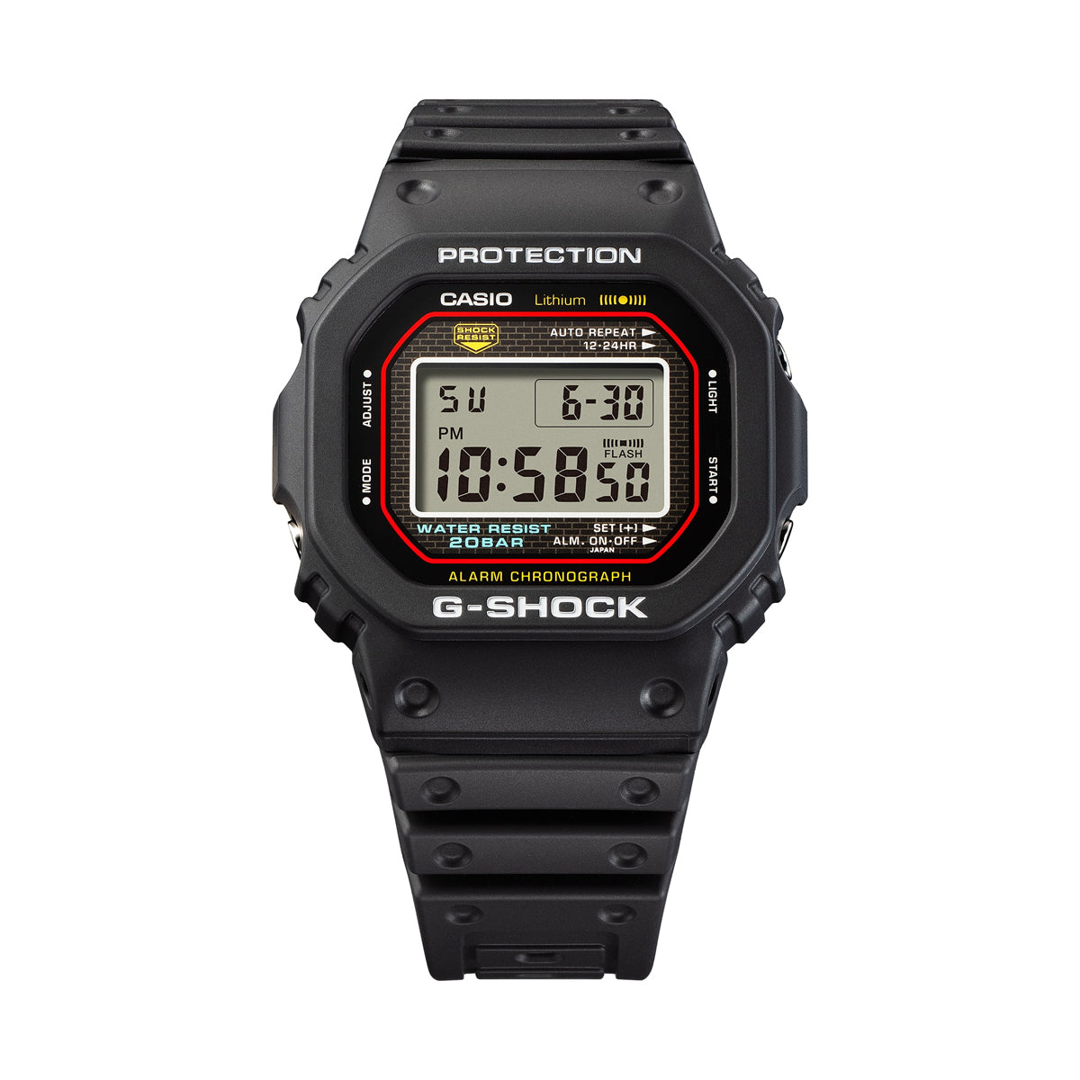 CASIO G-SHOCK THE ORIGIN - REVIVAL SERIE DW-5000R-1AER Multifunction Armbanduhr 51 mm