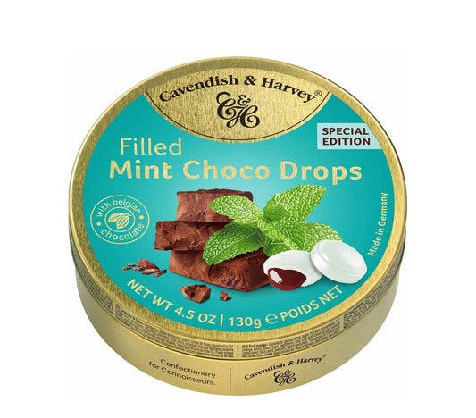 Cavendish & Harvey Filled Mint Choco Drops 130g