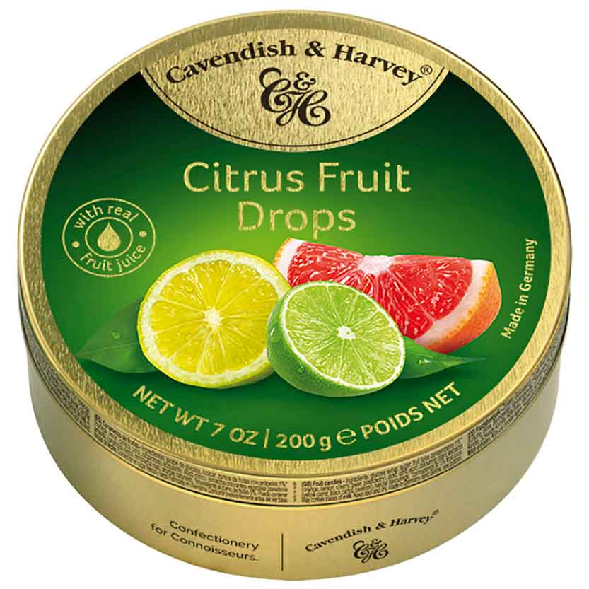 Cavendish & Harvey Citrus Fruit Drops 200g - Candyshop.ch