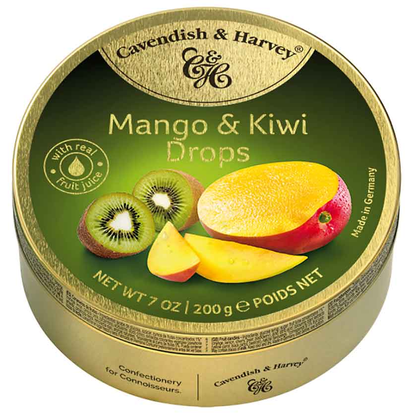 Cavendish & Harvey Mango & Kiwi Drops 200g - Candyshop.ch