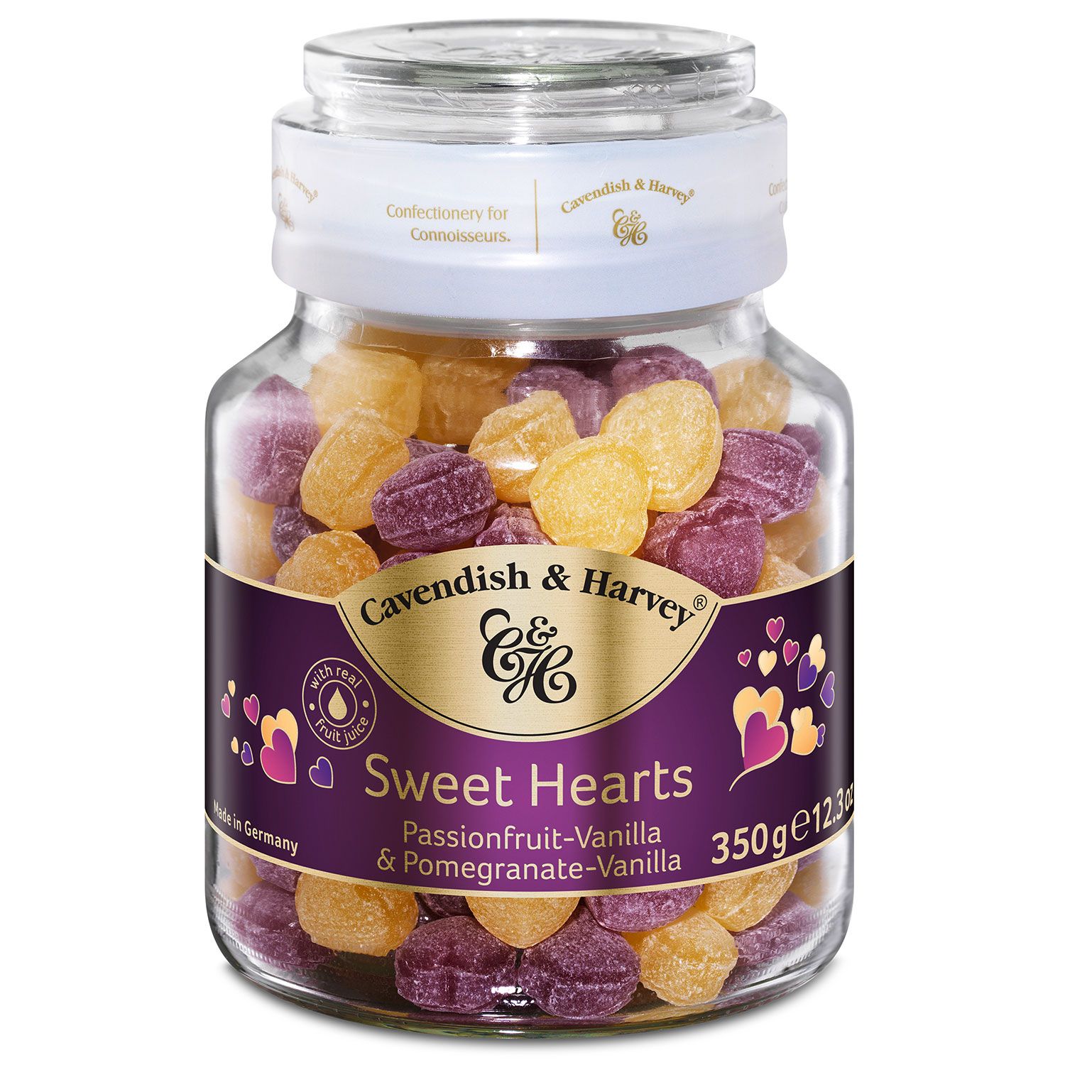 Cavendish & Harvey Sweet Hearts Passionfruit & Vanilla 350g - Candyshop.ch
