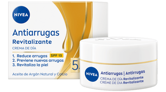 NIVEA Anti-Arrugas 55 Tagescreme mit SPF 15 50 ml Cuidado Revitalizante