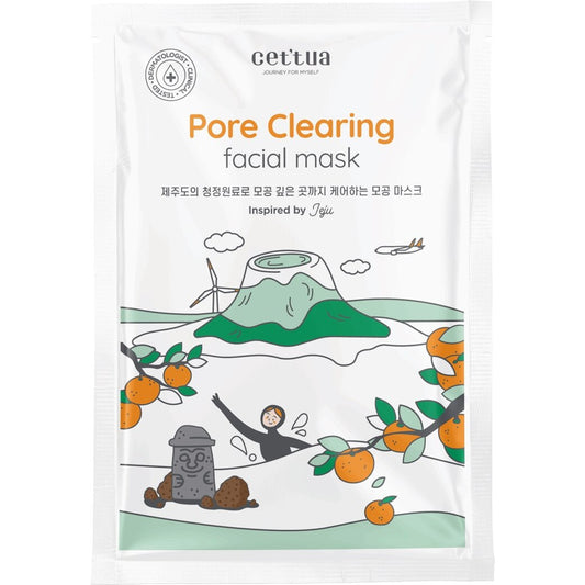 Cettua Cettua, Jeju, Porenreinigung, Gesichtsmaske, Für das Gesicht, 20 g Regular