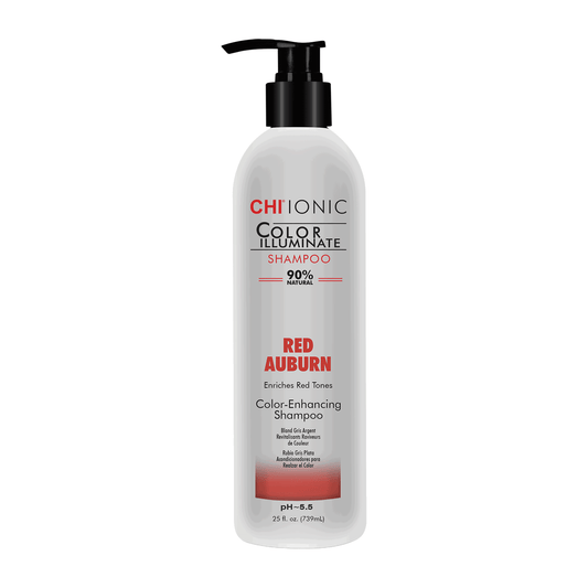 Chi Chi, Ionic Color Illuminate, Parabenfrei, Haarfarben-Shampoo, Für natürliche Haarfarbe & coloriertes Haar, Red Auburn, 73