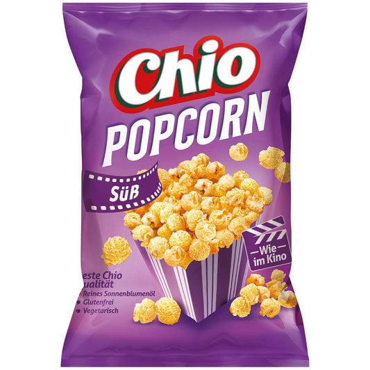 Chio Popcorn Süß 120g Süßes Popcorn. Glutenfrei. Für Vegetarier geeignet. - Candyshop.ch