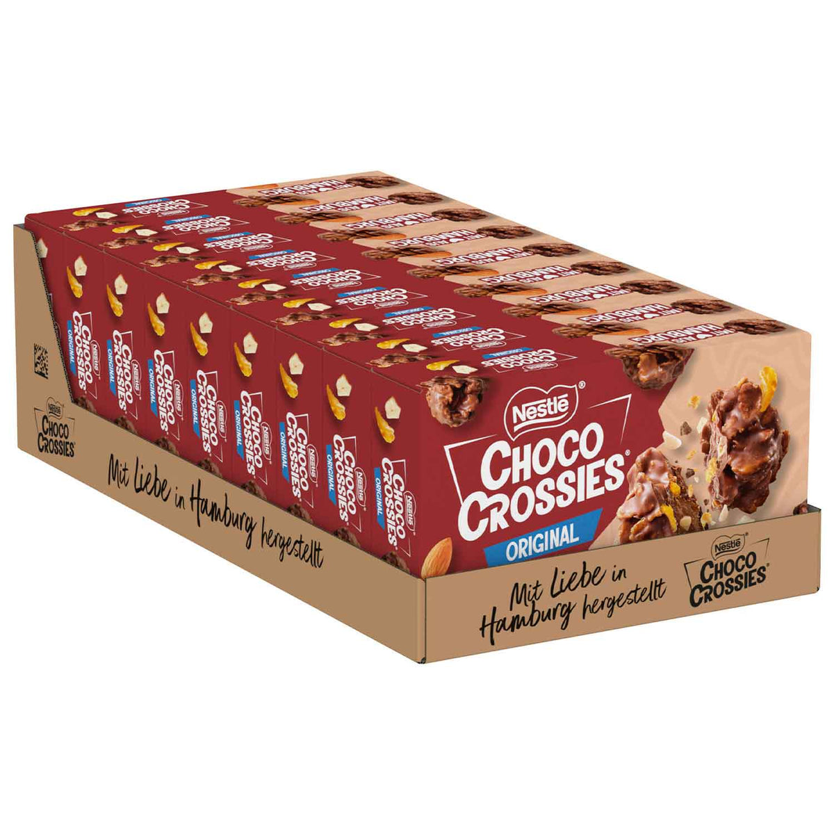 Choco Crossies Original 2×75g  Knusperpralinen mit Milchschokolade 150g
