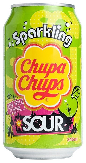 Chupa Chups Sour Green Apple Flavour 345ml - Candyshop.ch