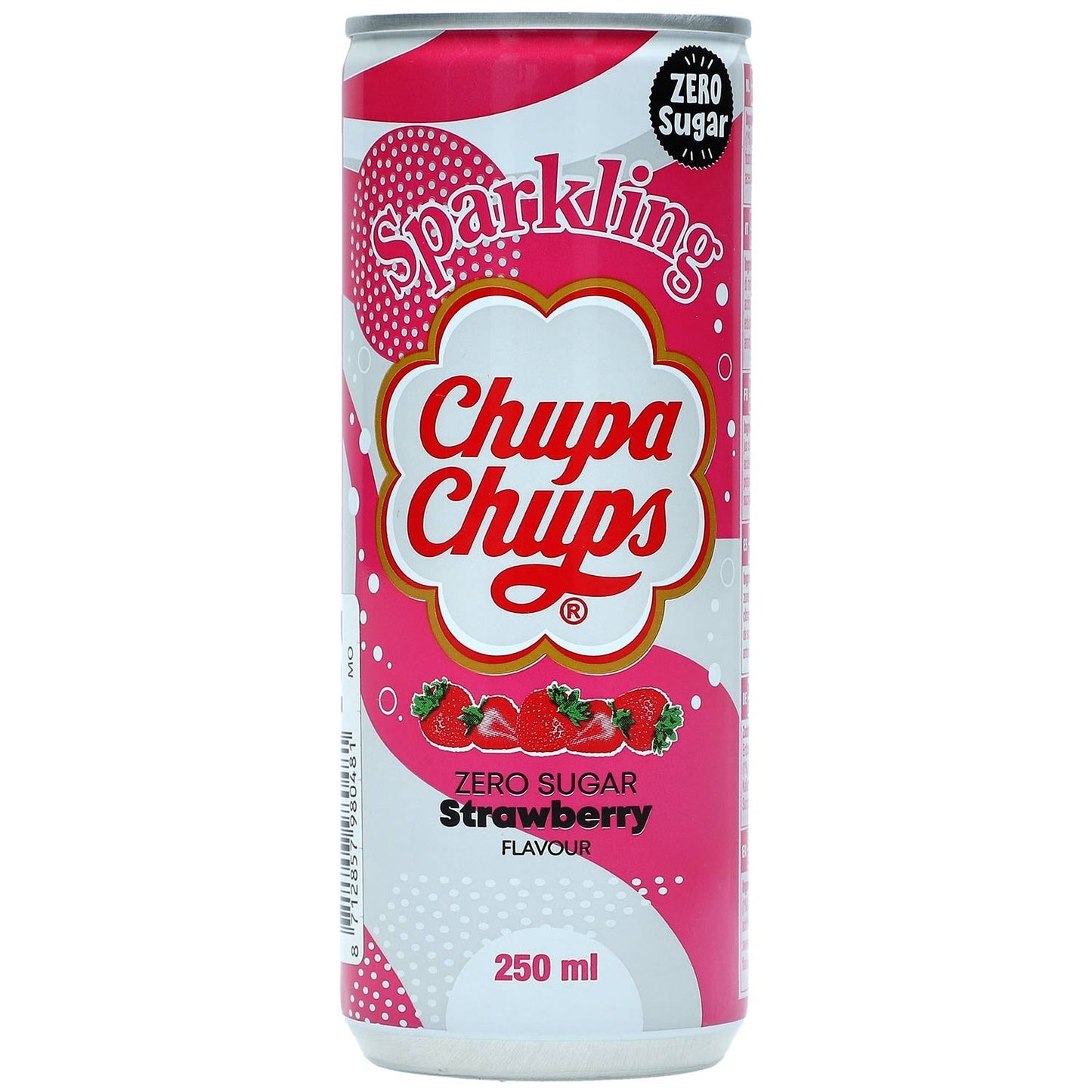 Chupa Chups Sparkling Strawberry Zero Sugar 250ml - Candyshop.ch