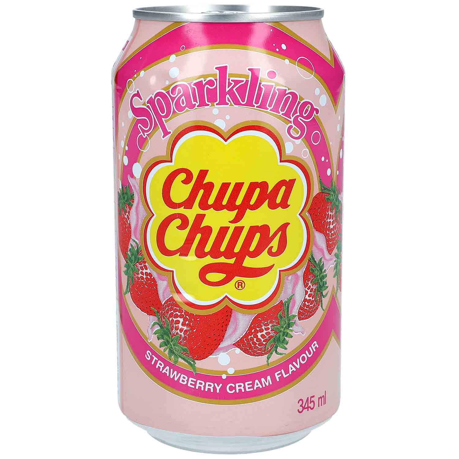 Chupa Chups Strawberry Cream 345ml - Candyshop.ch