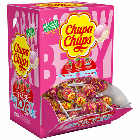 Chupa Chups Strawberry Love 1 Stück - Candyshop.ch