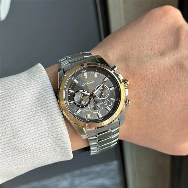 CITIZEN AN8204-59H Chronograph Armbanduhr 42 mm ansicht-3