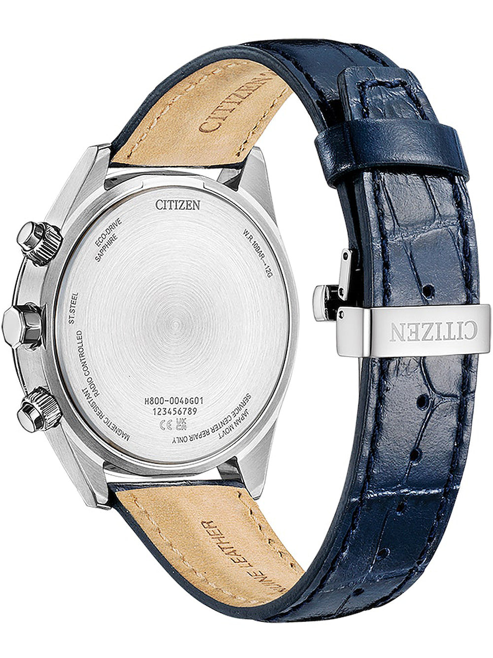 CITIZEN Herren Chronograph Armbanduhr aus Kunststoff 46 mm AT8260-18A – Detailansicht