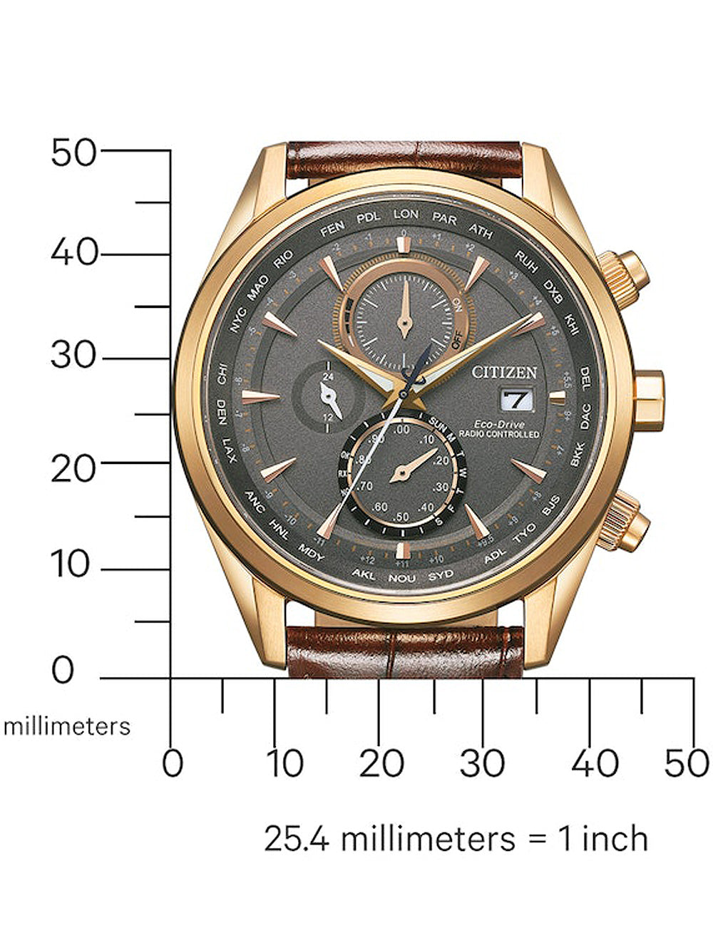 CITIZEN AT8263-10H Chronograph Armbanduhr 40 mm ansicht-3