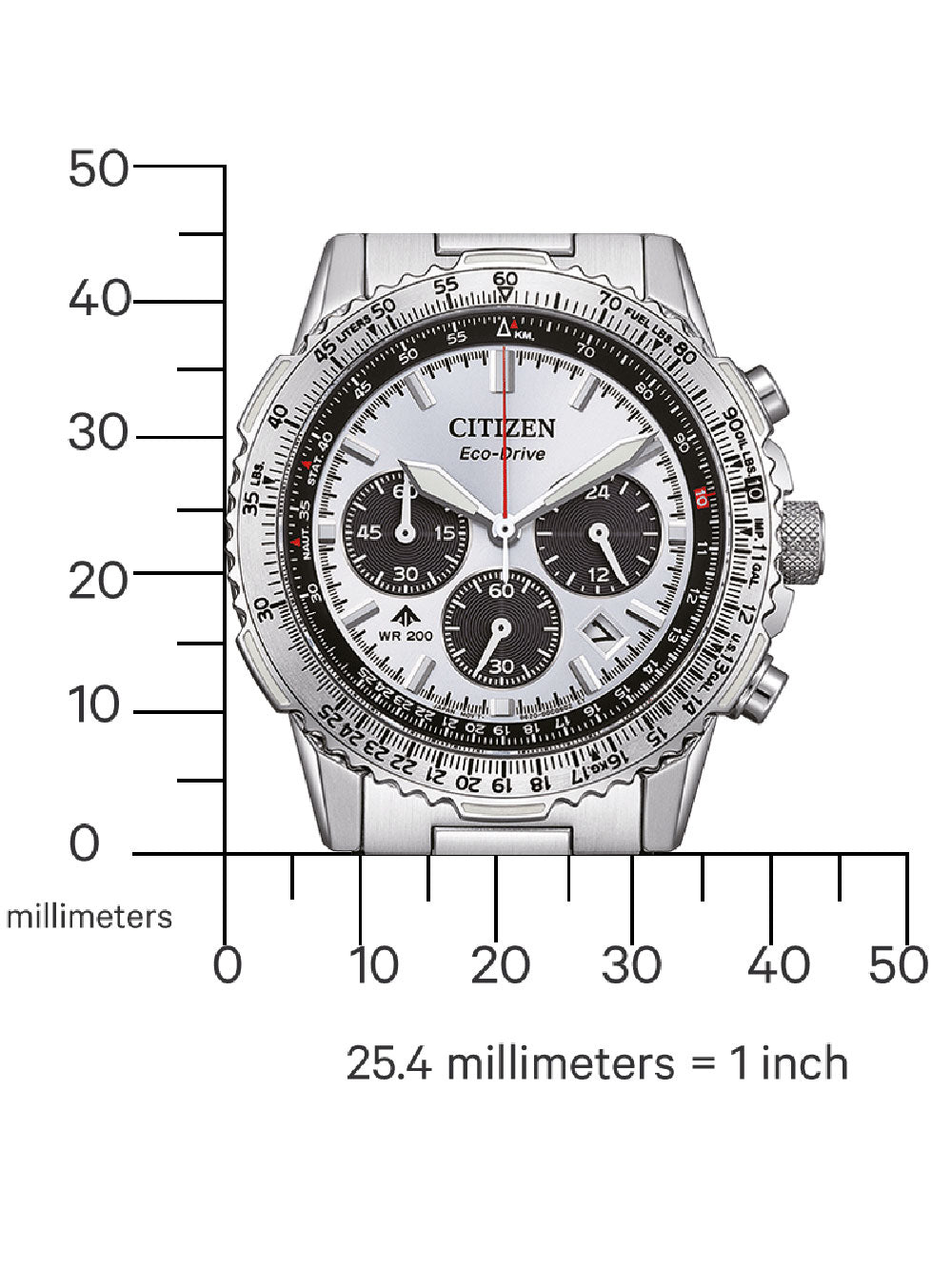 CITIZEN CA4660-61A Analoguhr Armbanduhr 46 mm ansicht-3