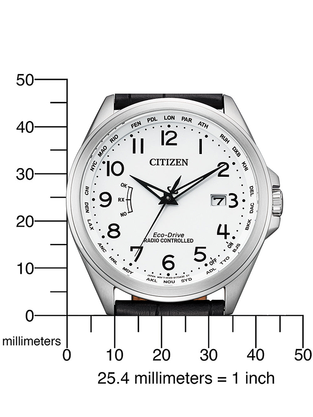 CITIZEN CB0250-17A Analoguhr Armbanduhr 46 mm ansicht-3