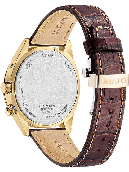 CITIZEN Herren Quarzuhr mit Datum aus Kunststoff 46 mm CB0273-11H – Detailansicht