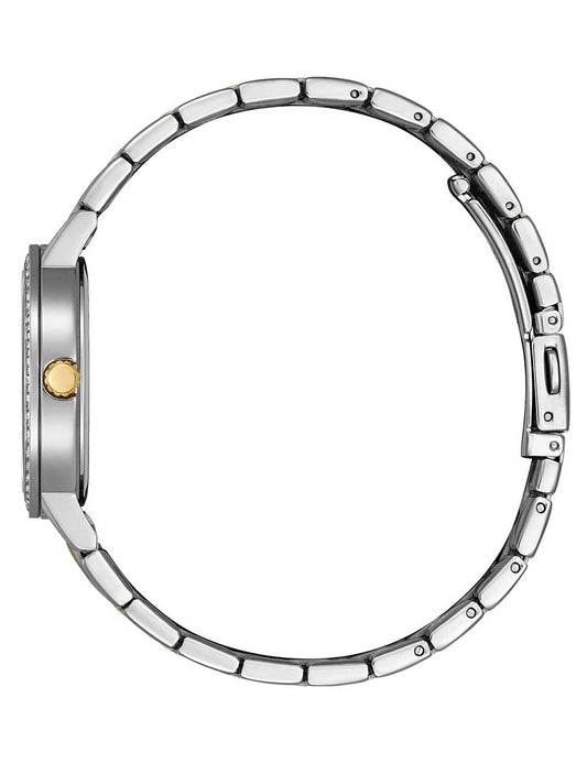 CITIZEN Damen Quarzuhr mit Datum aus Kunststoff 46 mm EL3106-59D – Produktansicht