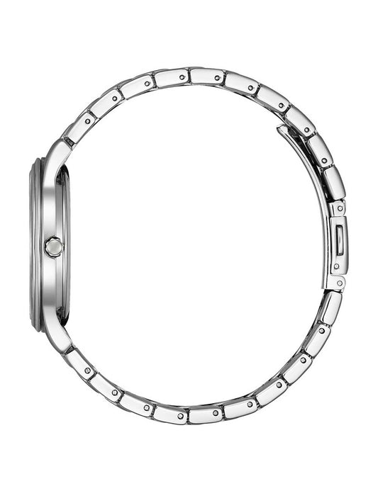 CITIZEN Damen Quarzuhr mit Datum aus Kunststoff 46 mm EM0411-71A – Produktansicht