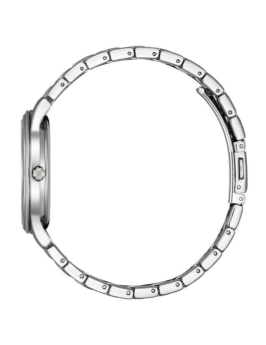 CITIZEN Damen Quarzuhr mit Datum aus Kunststoff 46 mm EM0411-71X – Produktansicht
