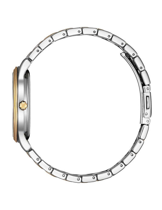 CITIZEN Damen Quarzuhr mit Datum aus Kunststoff 46 mm EM0416-78A – Produktansicht