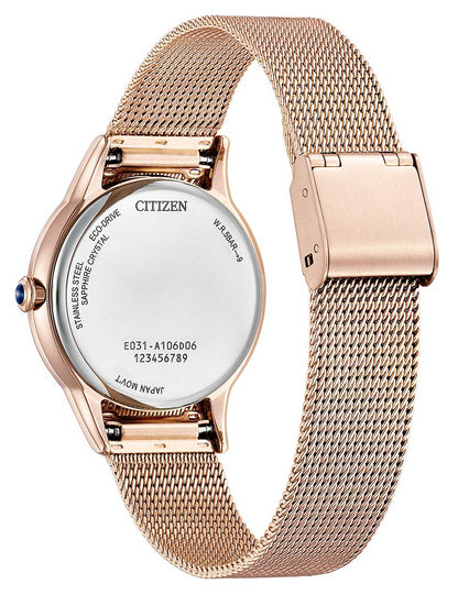 CITIZEN EM1153-88A Analoguhr Armbanduhr 46 mm ansicht-3