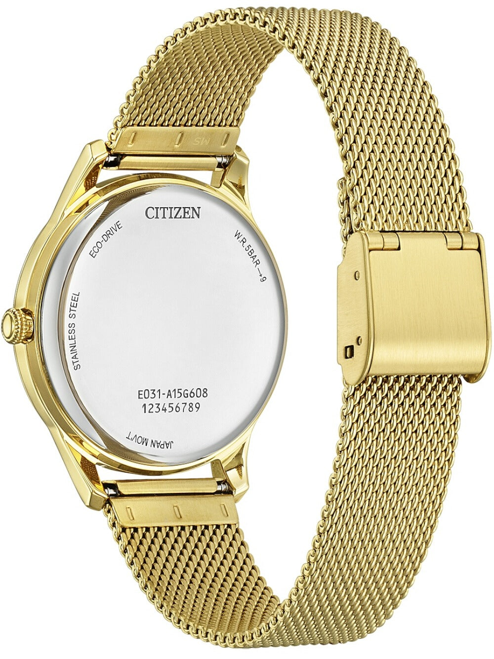 CITIZEN EM1222-87A Analoguhr Armbanduhr 43 mm ansicht-2