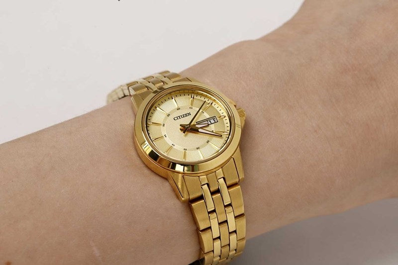 CITIZEN EQ0603-59P Analoguhr Armbanduhr 28 mm ansicht-3