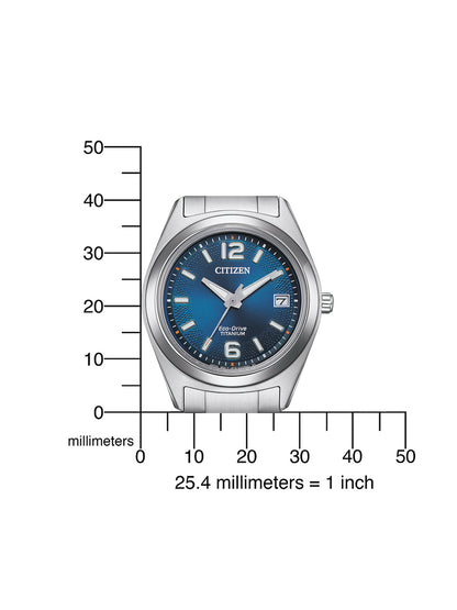 CITIZEN Damen Quarzuhr mit Datum aus Kunststoff 43 mm FE6151-82L – Seitenansicht