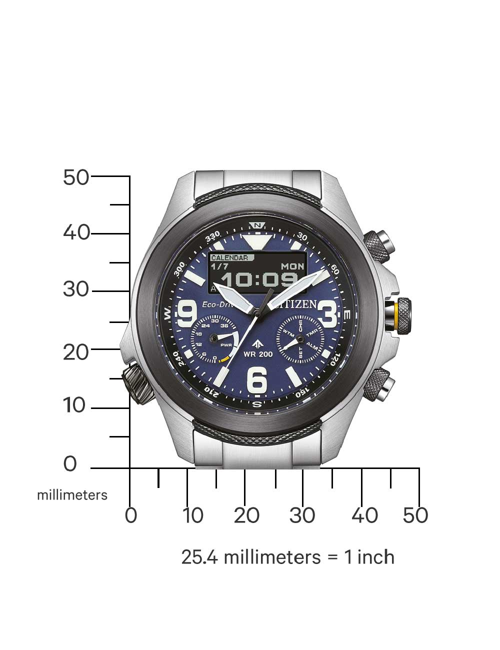 CITIZEN JV1006-51L Analoguhr Armbanduhr 46 mm