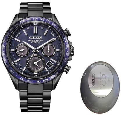 CITIZEN Mod. ATTESA TITANIUM ECO DRIVE SATELLITE WAVE GPS Special Pack ***SPECIAL PRICE*** CC4059-64L World Time Armbanduhr 44.5 mm