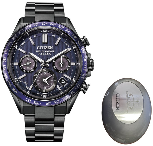 CITIZEN Mod. ATTESA TITANIUM ECO DRIVE SATELLITE WAVE GPS Special Pack ***SPECIAL PRICE*** CC4059-64L World Time Armbanduhr 44.5 mm