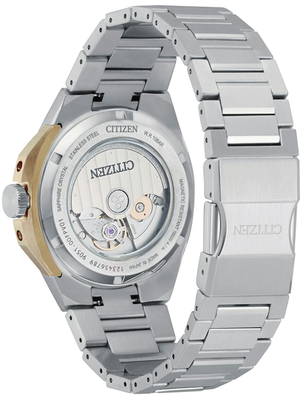 CITIZEN NB6084-50A Analoguhr Armbanduhr 39 mm ansicht-2