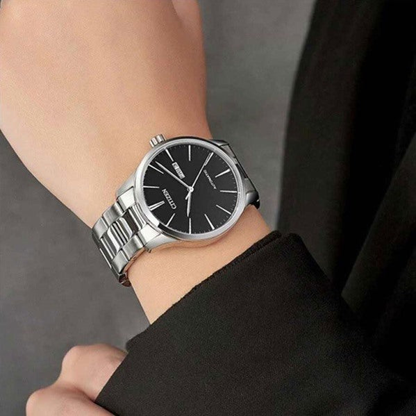 CITIZEN Herren Calendar Armbanduhr 40 mm NH8350-83E – Seitenansicht