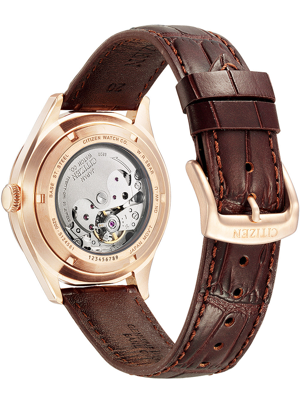 CITIZEN Herren Quarzuhr mit Datum 43 mm NH8393-05AC – Detailansicht