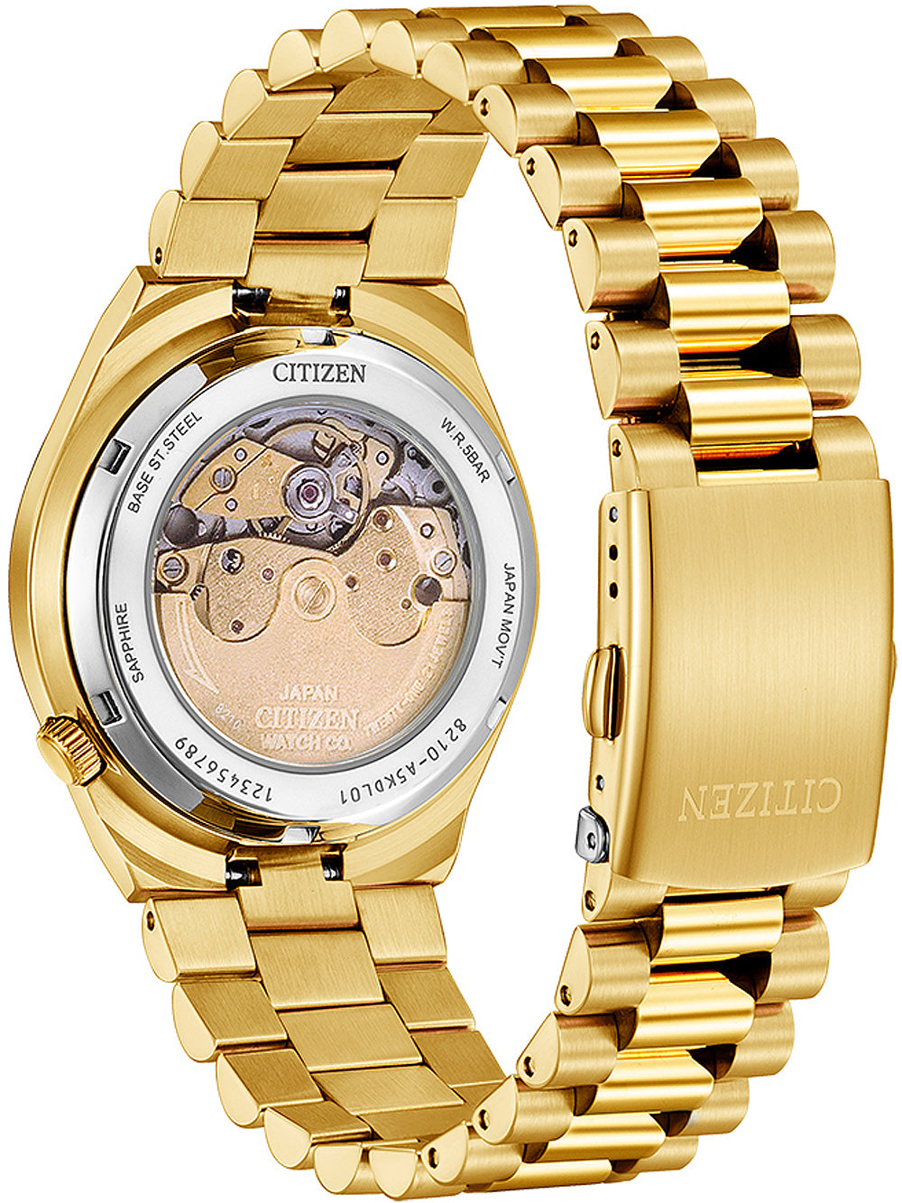 CITIZEN Herren Quarzuhr mit Datum aus Kunststoff 46 mm NJ0153-82X – Detailansicht