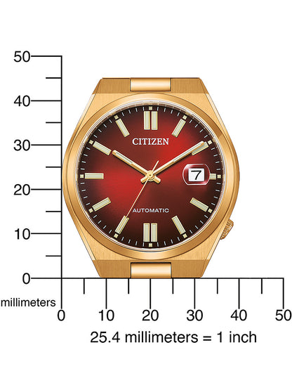 CITIZEN Herren Quarzuhr mit Datum aus Kunststoff 46 mm NJ0153-82X – Seitenansicht