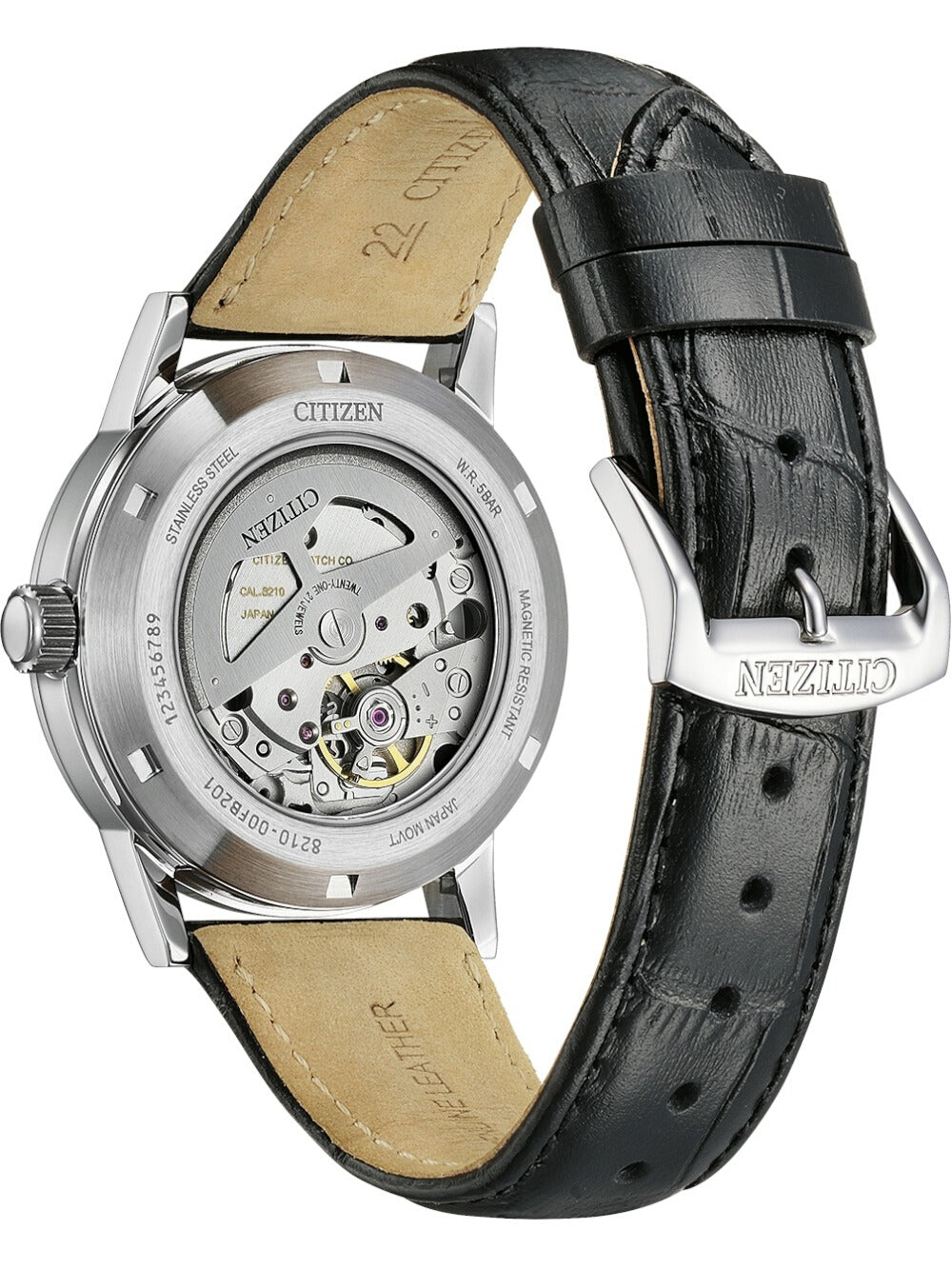 CITIZEN NJ0210-05E Analoguhr Armbanduhr 39 mm ansicht-2