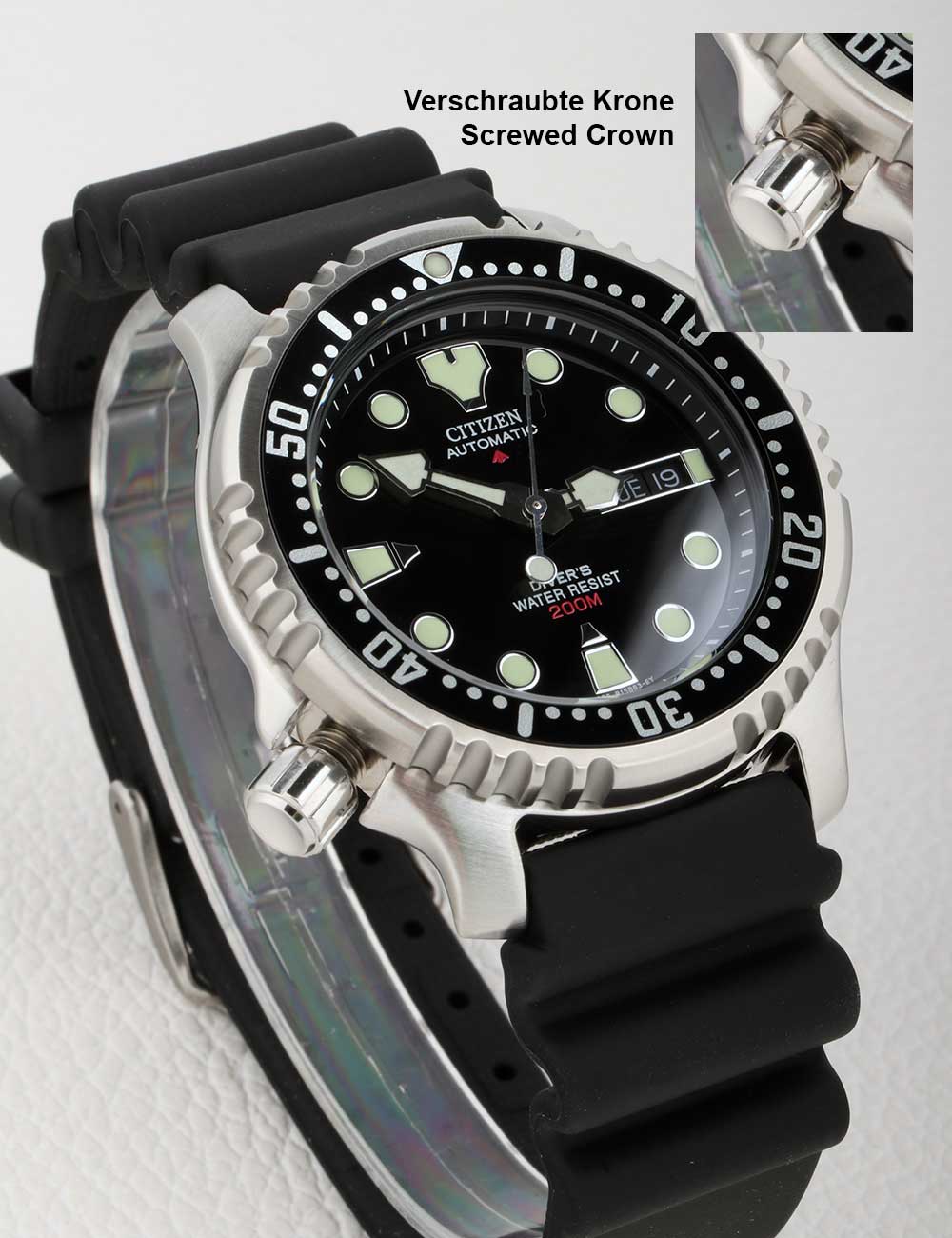 CITIZEN NY0040-09EC Analoguhr Armbanduhr 39 mm ansicht-3