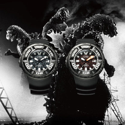 CITIZEN PROMASTER Divers Godzilla Limited Edition BJ8059-03Z Data - Divers Bezel Armbanduhr 48 mm Schwarz ansicht-3