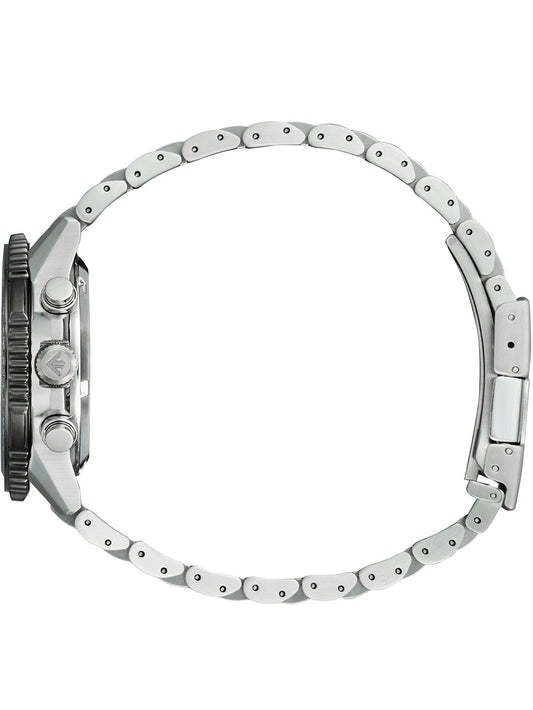 CITIZEN PROMASTER NAVIHAWK Herren Chronograph Armbanduhr aus Edelstahl mit SS Bracelet 40 mm – Produktansicht