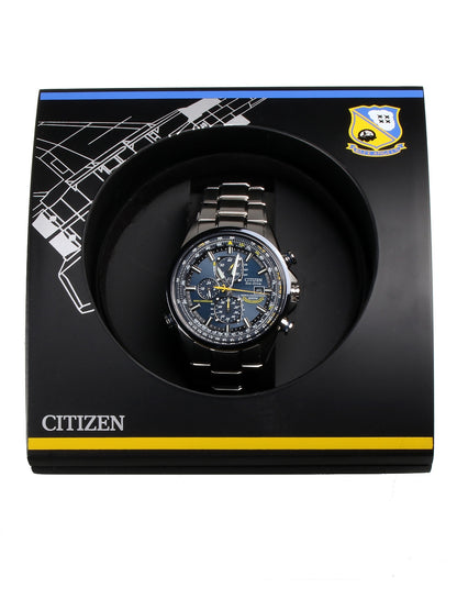 CITIZEN PROMASTER SKY BLUE ANGELS AT8020-54L Analoguhr Armbanduhr 38 mm Blau ansicht-3