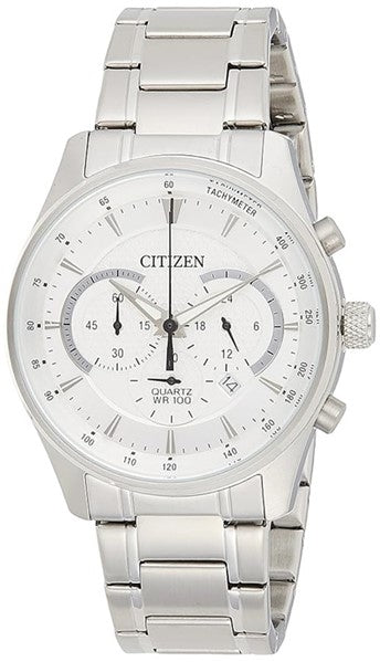 CITIZEN QUARTZ CHRONOGRAPH AN8190-51A Analoguhr Armbanduhr 42 mm ansicht-3