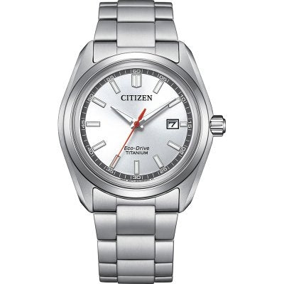CITIZEN SUPER TITANIUM 1900 Herren Date Armbanduhr aus Titan 40 mm AW1900-50A – Produktansicht